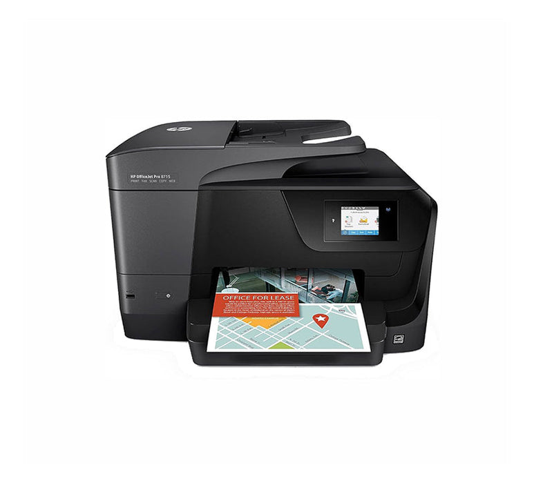 HP OfficeJet Pro 8715 4800 x 1200 dpi 22 ppm USB, Ethernet, Wi-Fi Automatic Duplex Printing 4.3-inch Touch Screen LCD Display Desktop Color InkJet All-in-One Printer - J6X78A#1H3