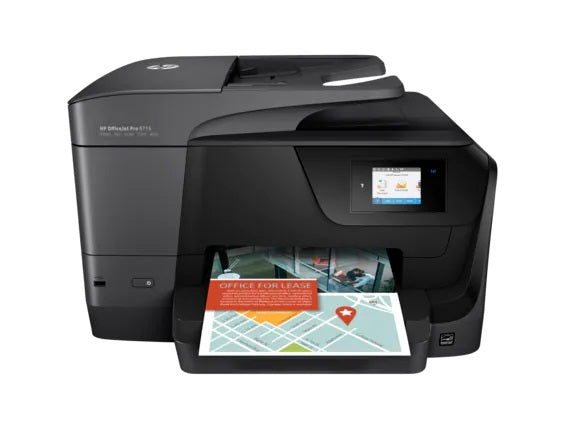 HP OfficeJet Pro 8715 4800 x 1200 dpi 22 ppm USB, Ethernet, Wi-Fi Automatic Duplex Printing 4.3-inch Touch Screen LCD Display Desktop Color InkJet All-in-One Printer - J6X78A