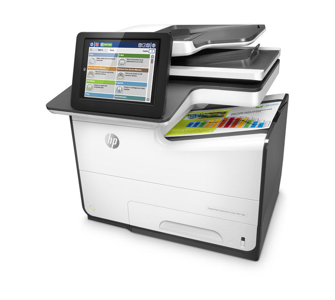 HP PageWide Enterprise Color 586dn Black 1200 x 1200 dpi / Color 2400 x 1200 dpi 50 ppm USB, Ethernet All-In-One Multifunction Inkjet Printer - G1W39A#BGJ