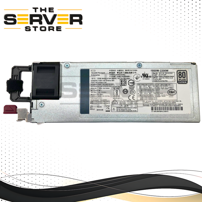 HP ProLiant Gen10 2200W 80+ Platinum Hot-Swap PSU 876935-B21 882135-001