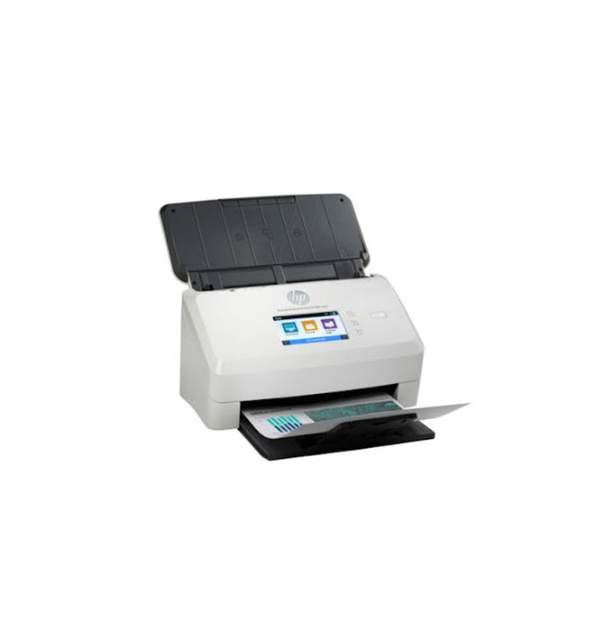 HP ScanJet Enterprise Flow N7000 snw1 600 x 600 dpi 75 ppm USB, Ethernet, Wi-Fi 7.1-inch Touch Screen LCD Display Desktop Sheetfed Document Scanner - 6FW10A