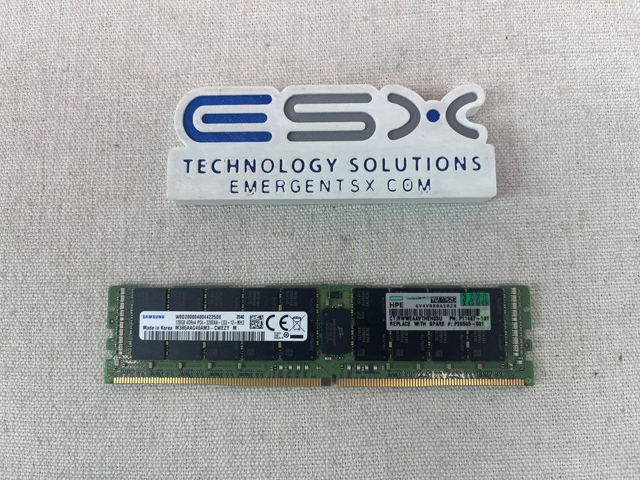 HPE 128GB 4Rx4 DDR4-3200 LRDIMM Memory P11447-1A1 P20505-001