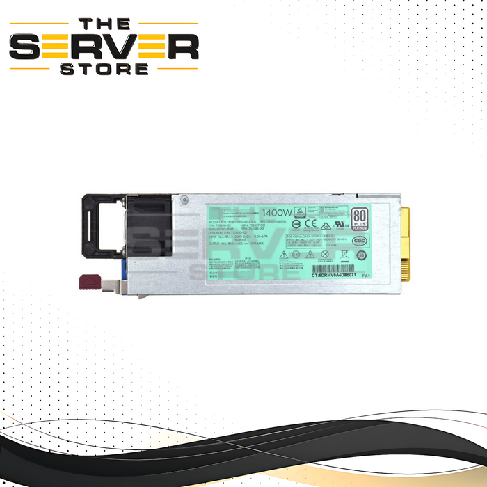 HPE 1400W Flexible Slot 80 Plus Platinum Power Supply Unit 754383-001
