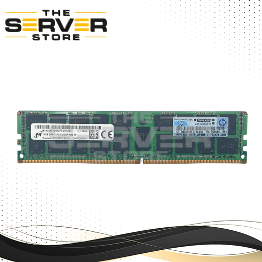 HPE 16GB 2Rx4 DDR4-2133P ECC Registered Memory Micron MTA36ASF2G72PZ-2G1A2 752369-081 726719-B21 774172-001