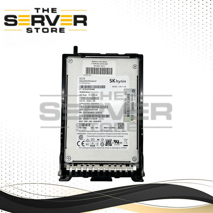 HPE 1.92TB SATA 6G RI SFF TL 2.5" SSD 872867-001 872821-B21 872820-B21