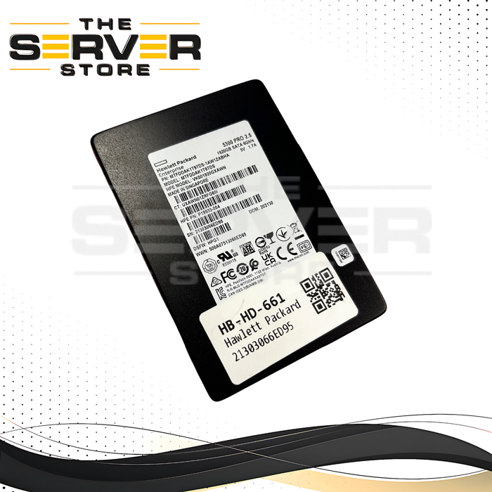 HPE 1.92TB SATA 6Gb/s SFF 2.5" SSD Solid State Drive P19933-004