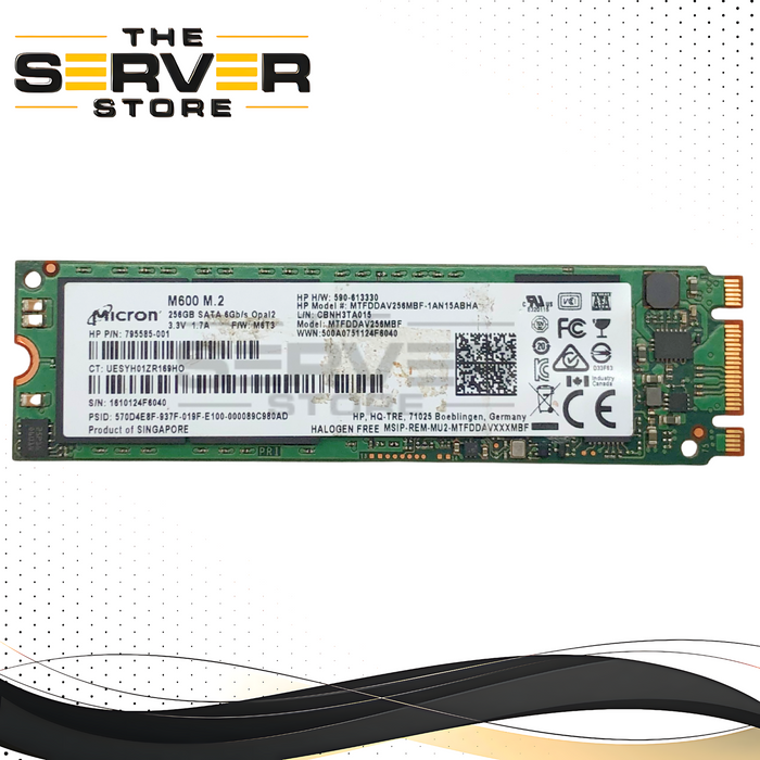 HPE 256GB SATA 6G 2280 M.2 Opal 2 SSD Micron M600 MTFDDAV256MBF 795585-001