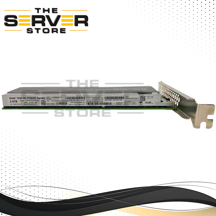 HPE 2TB NVMe HHHL MU PCIe G3 x4 SSD Intel DC P3600 Series 804570-001 803204-B21