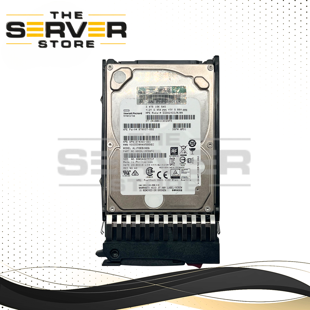 HPE 2.4TB SAS 12G 10K 2.5" HDD Toshiba / HPE ProLiant / MSA Storage AL15SEB24EQ