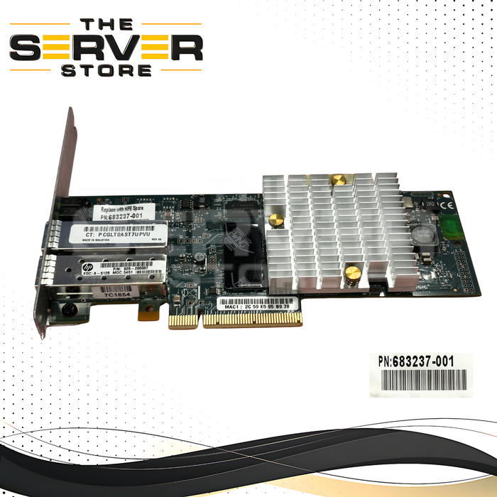 HPE 3PAR QR487A 10Gb 2-Port CNA iSCSI FCoE Network Adapter 683237-001