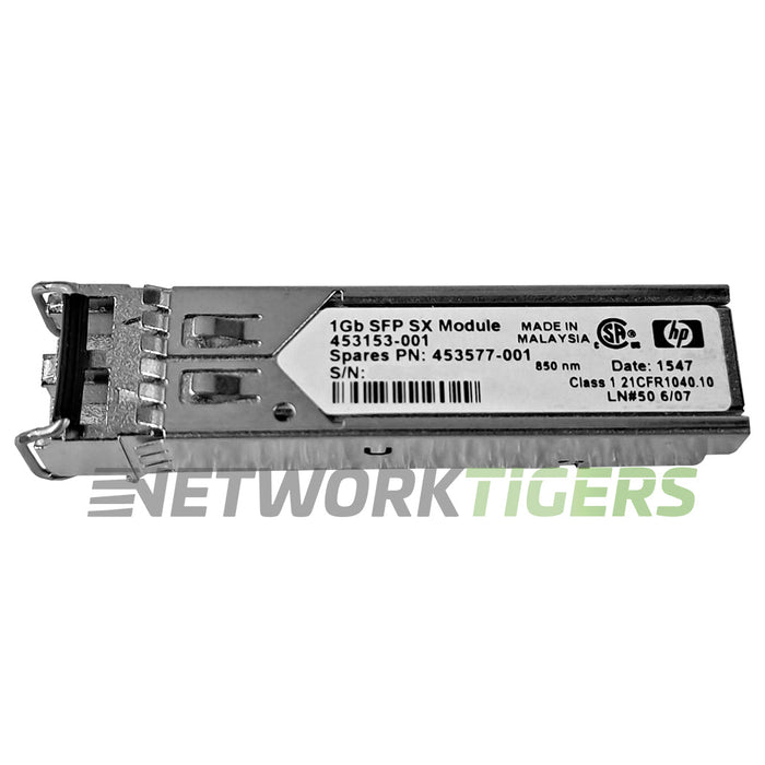 HPE 453153-001 453577-001 1GB BASE-SX 850nm MMF SFP Transceiver