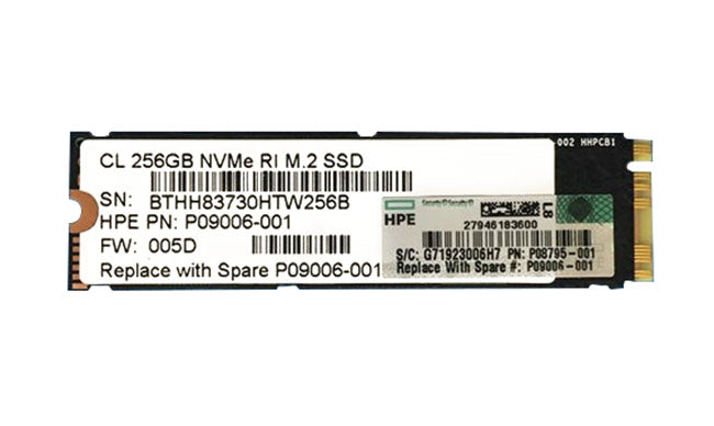HPE 480GB PCI Express NVMe Read Intensive M.2 2280 Solid State Drive (SSD)  - P69616-001