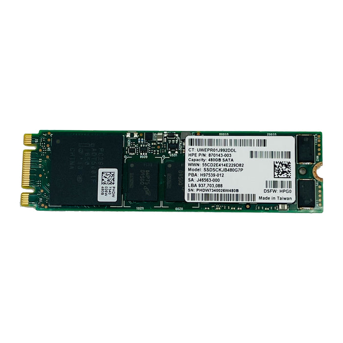 HPE 480GB SATA 6Gbps MLC M.2 2280 RI SSD Solid State Drive (870143-003)