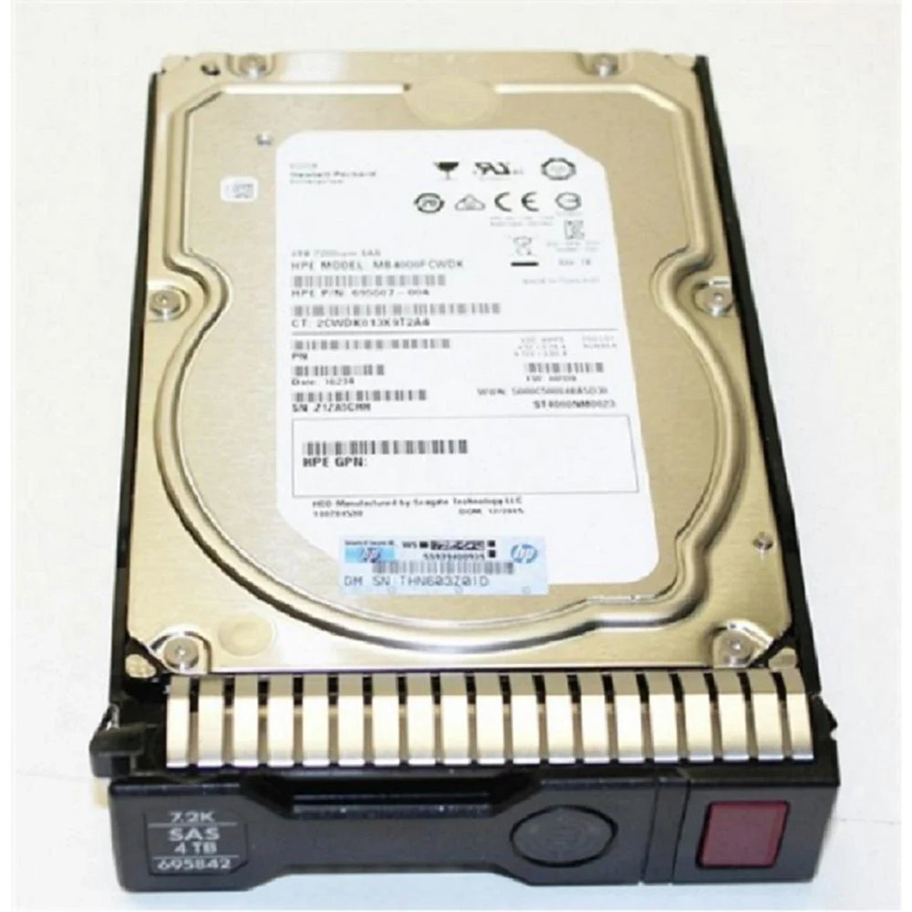 HPE 695510-S21 Midline Hard Drive 4 TB SAS 6Gb/s | USED