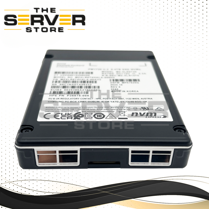 HPE 6.4TB NVMe U.3 PCIe Gen 4.0 x8 MU SFF 2.5" SSD Samsung PM1735 P36975-004