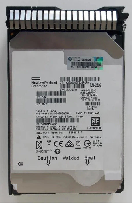 HPE 826464-B21 Midline Hard drive 8 TB SATA 6Gb/s | USED