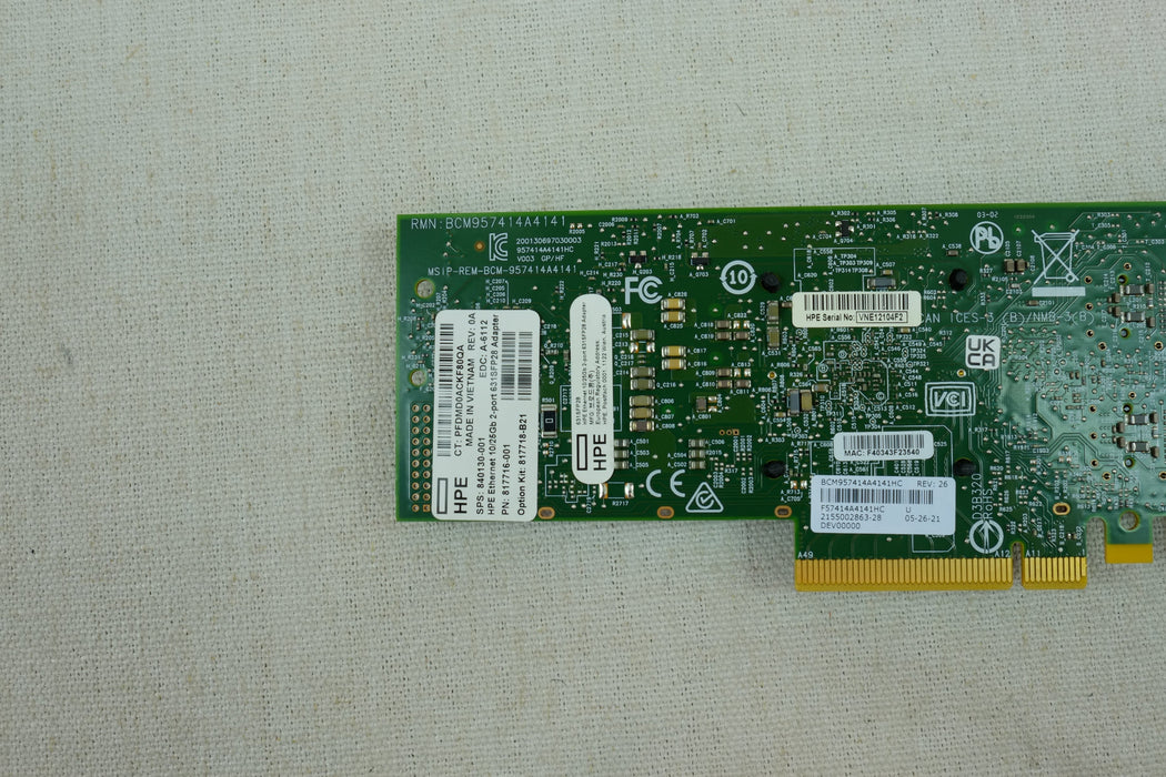 HPE 840130-001 631SFP28 2 Port 10/25GB Ethernet Adapter 817718-B21 Low Profile