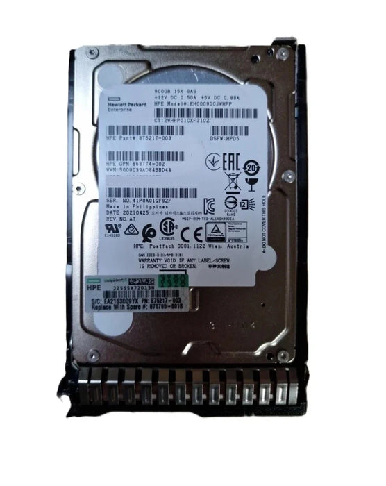 HPE 872846-B21 Enterprise Hard Drive 900 GB SAS 12Gb/s New F/s | USED