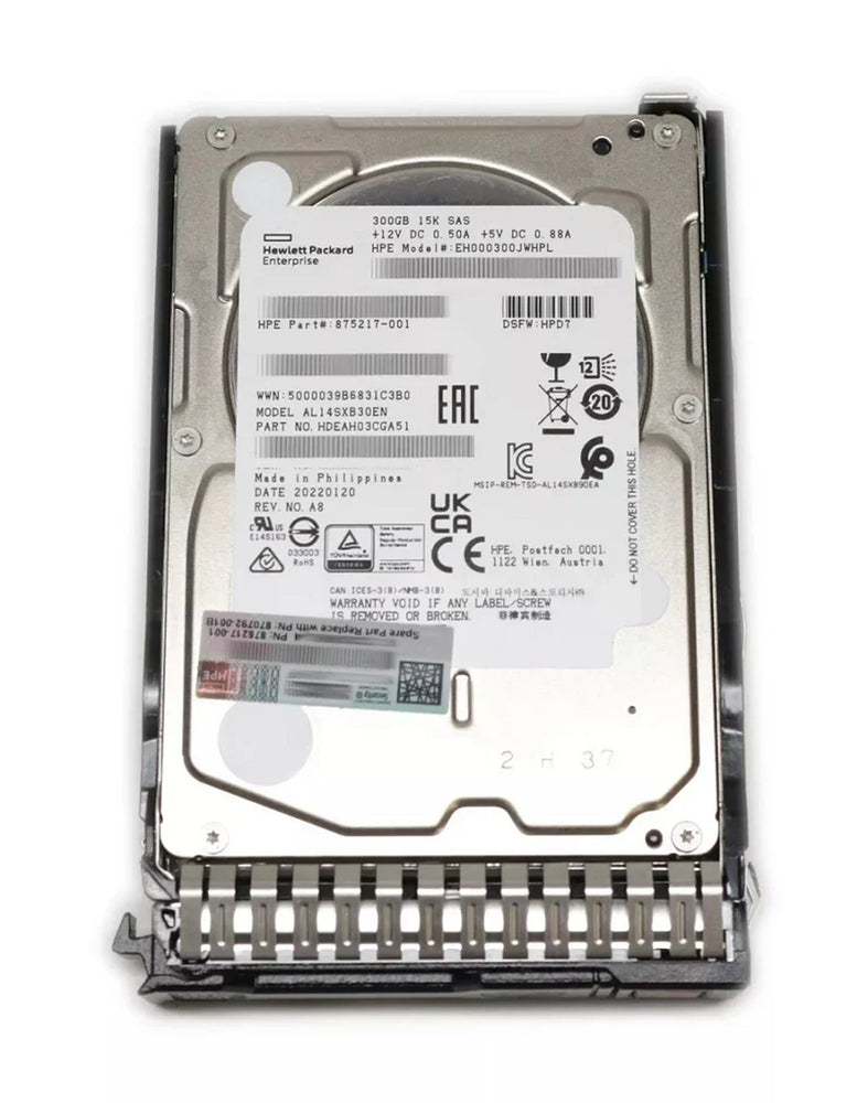 HPE 873031-001 Enterprise Hard drive 300 GB SAS 12Gb/s | USED