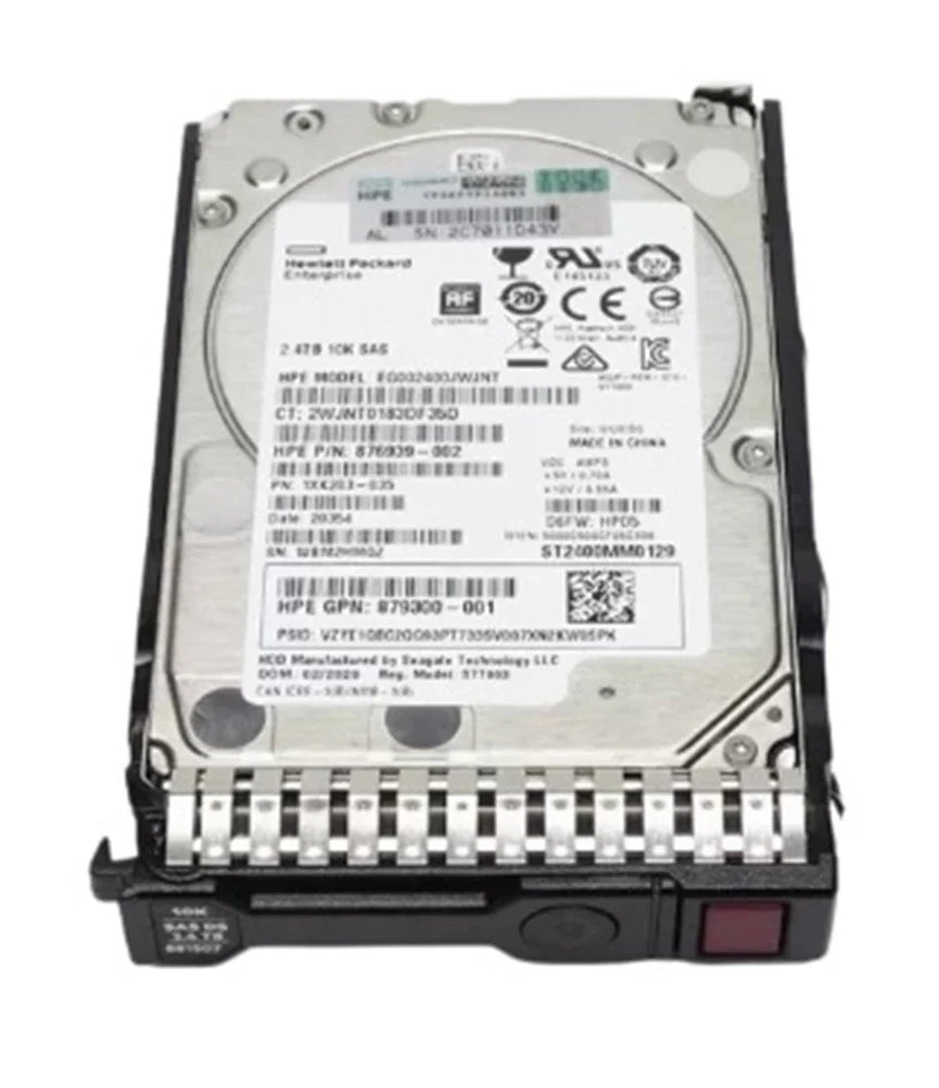 HPE 879299-001 Digitally Signed 512e 2.4TB 10K SAS 12G Sff Sc Ent Hdd F/s | USED