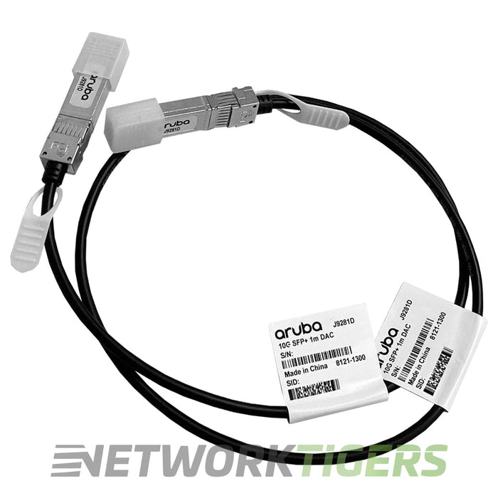 HPE Aruba J9281D 1m 10GB SFP+ Direct Attach Copper Cable