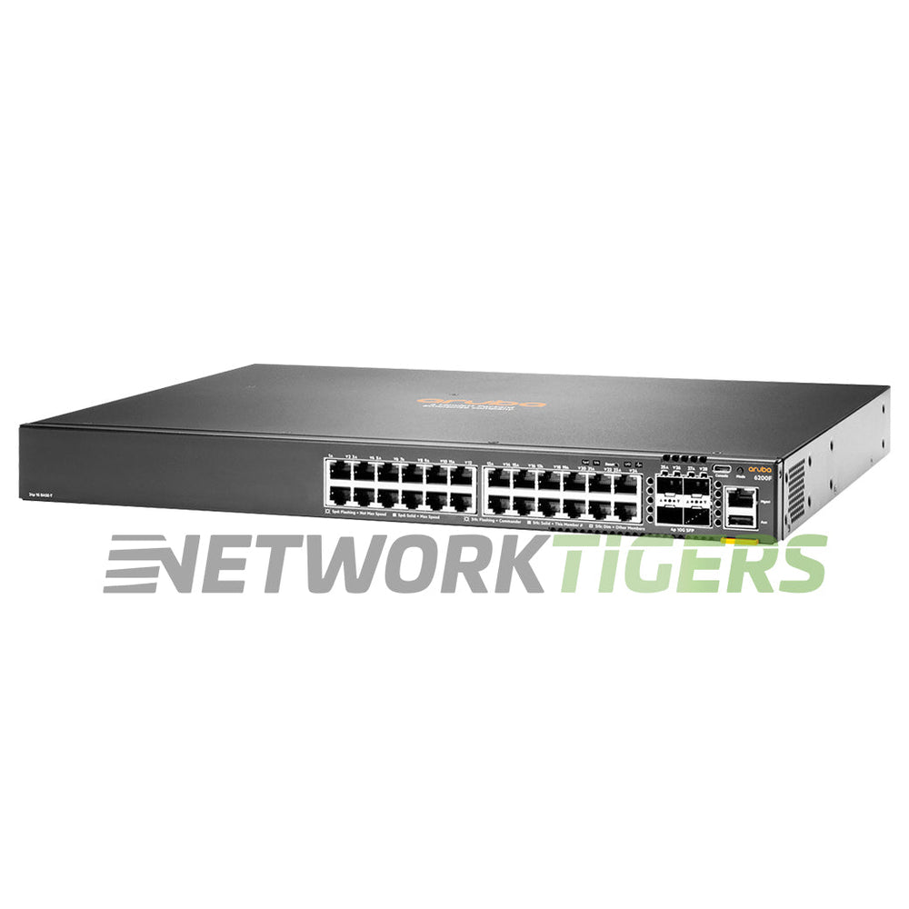 HPE Aruba JL725A CX 6200 Series 24x 1GB PoE+ RJ45 4x 10GB SFP+ Switch