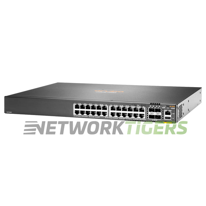 HPE Aruba JL725A CX 6200 Series 24x 1GB PoE+ RJ45 4x 10GB SFP+ Switch