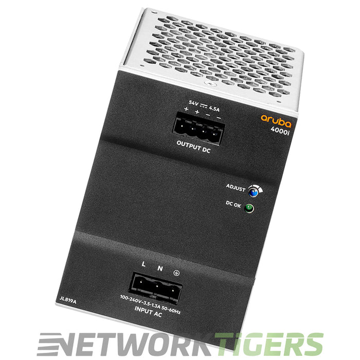 HPE Aruba JL819A CX 4100i Series PoE 54VDC 240W 100-240VAC DIN Power Supply