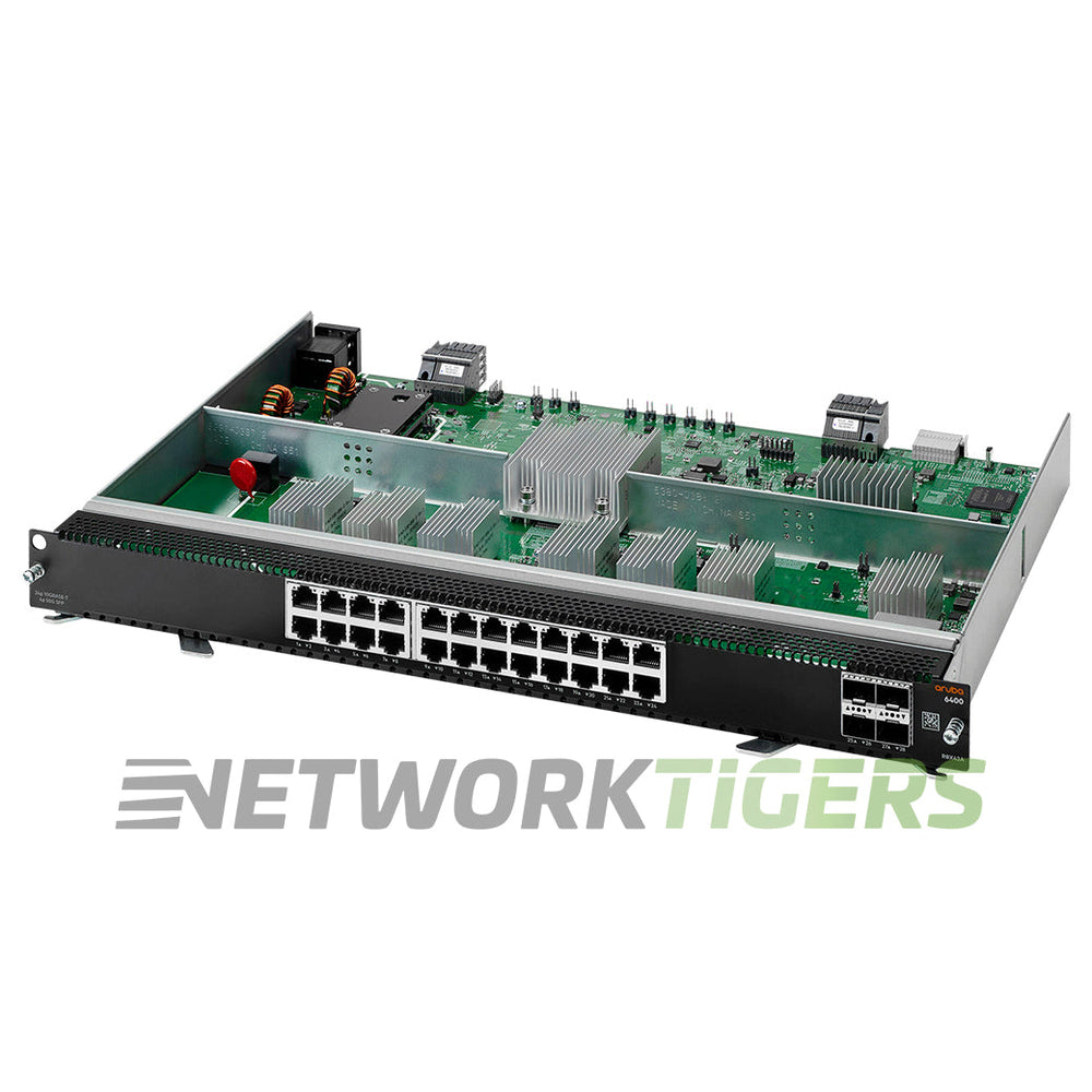 HPE Aruba R0X42A CX 6400 Series 24x 10GB Copper 4x 25GB SFP56 Switch Line Card