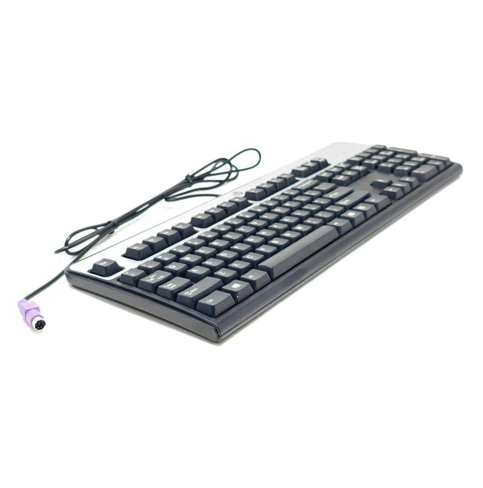 HPE Black + Silver PS/2 Wired Keyboard | 434820-001