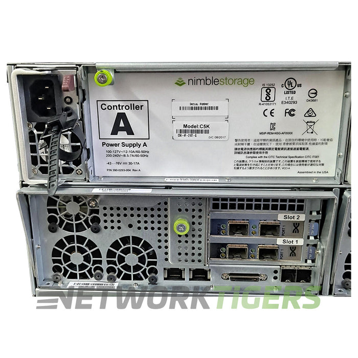 HPE C5K-4P-210T-G Nimble Storage CS5000 w/ 210TB Hard Drive Capacity
