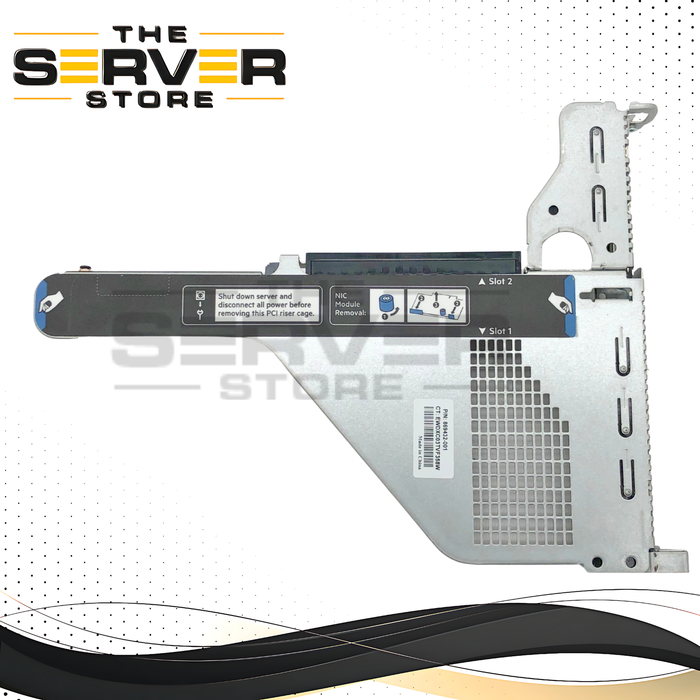 HPE DL360 Gen10 Primary Riser Card, 1x SATA M.2 Slot + 2x PCIe 3.0 x16 Slots, With Metal Cage. P/N: 875547-001.