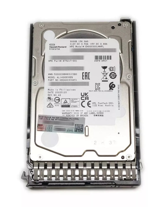 HPE EH000300JWHPL Enterprise Hard drive 300 GB SAS 12Gb/s | USED