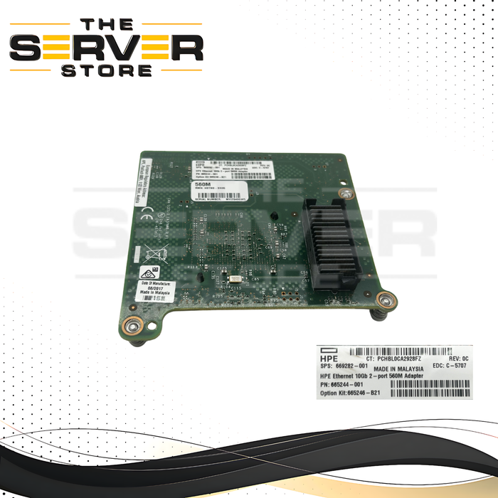 HPE Intel 82599 10Gb 2-Port 560M Mezzanine Adapter 669282-001