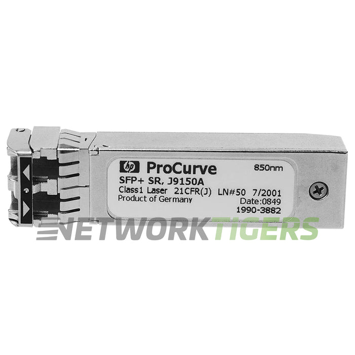 HPE J9150A 10GB BASE-SR LC 850nm Short Reach LC MMF SFP+ Transceiver