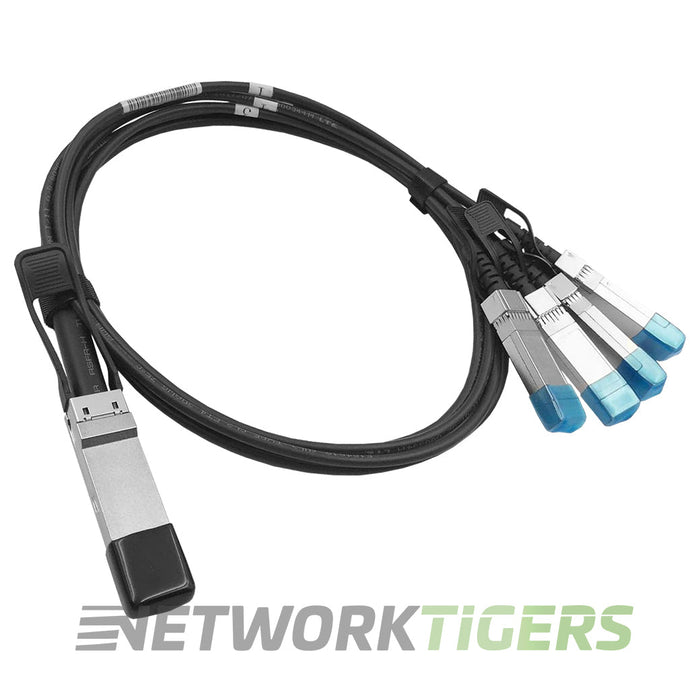 HPE JH700A 1m 40GB QSFP+ to 4x 10GB SFP+ Direct Attach Copper Breakout Cable