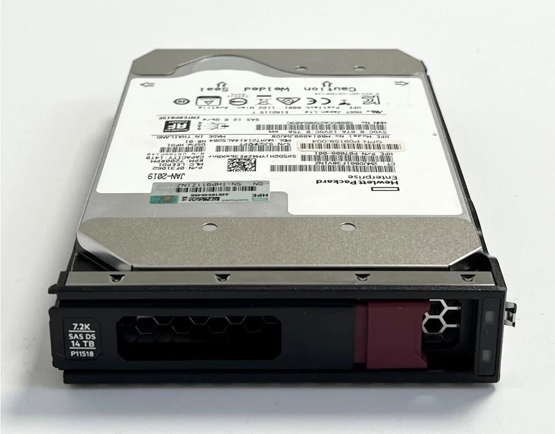 HPE MB014000JXUCC Midline Helium Hard Drive 14 TB SAS 12Gb/s | USED
