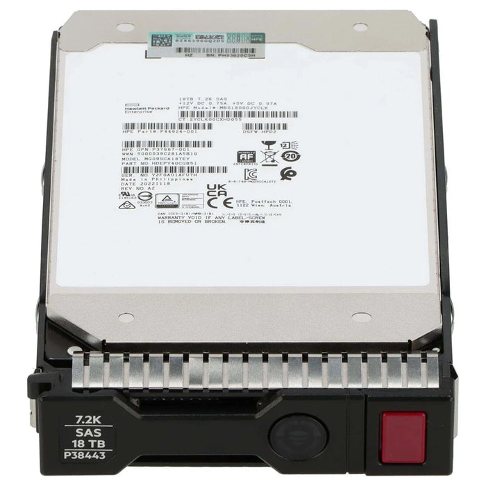 HPE MB018000JYCLK Business Critical Hard drive 18 TB SAS 12Gb/s F/s | USED