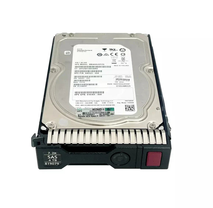 HPE MB4000JVYZQ Midline 4TB 7.2k Lff 12G SAS Hdd | USED