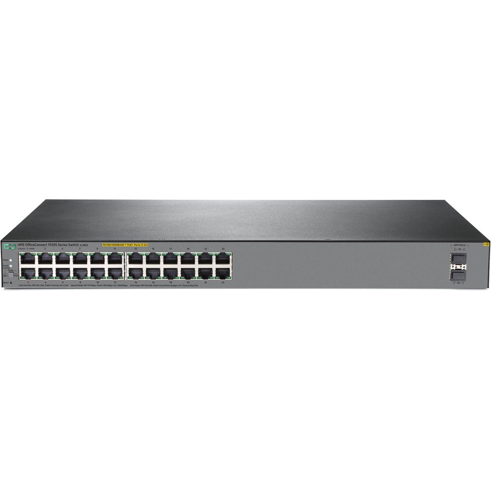 HPE OfficeConnect JL385A 1920S 24G 2SFP PoE+ 370W Switch