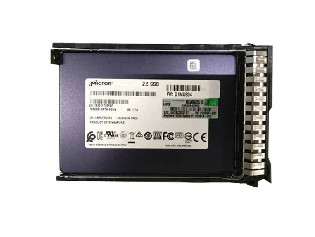 HPE P08993-001 Read Intensive SSD 7.68 TB SATA 6Gb/s | USED