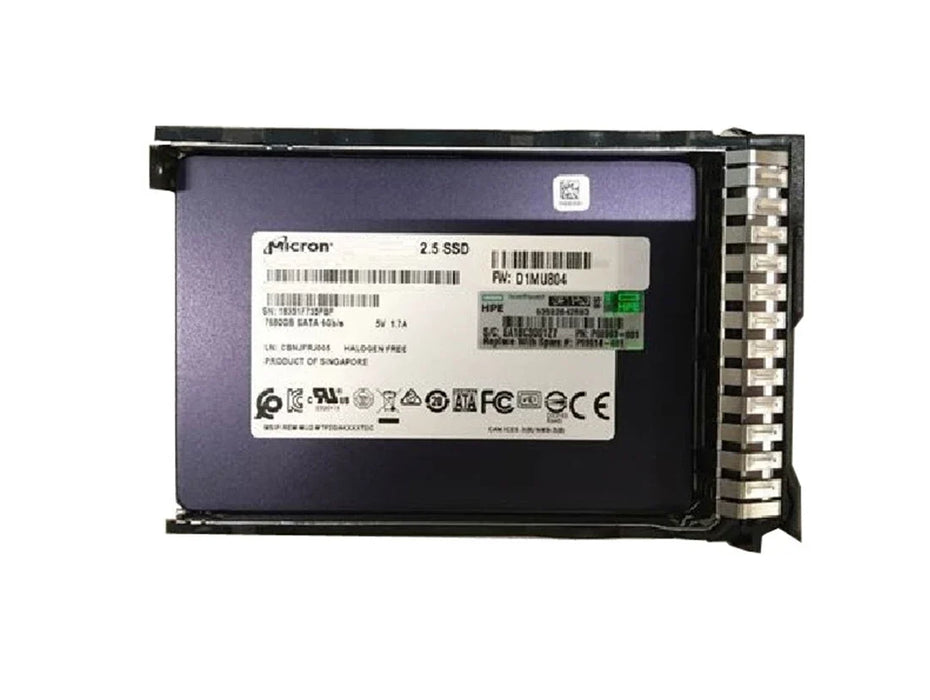 HPE P09014-001 Read Intensive SSD 7.68 TB SATA 6Gb/s | USED