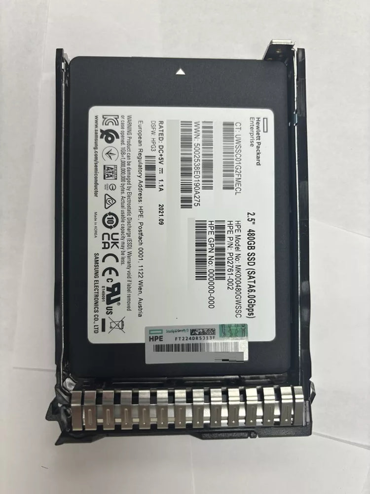 HPE P09907-001 480gb SATA 6G Mixed Use sff sc 2.5inch SSD | USED