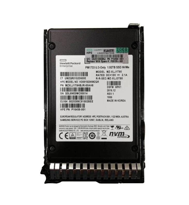 HPE P16501-B21 Read Intensive SSD 1.92 TB Pci Express (NVMe) | USED