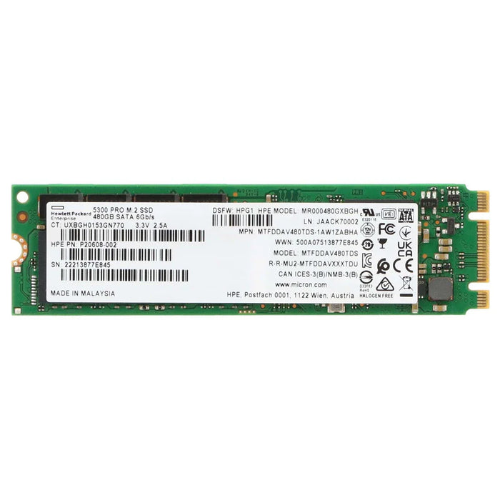 HPE P20608-002 SSD Read Intensive 480 GB SATA 6Gb/s | USED