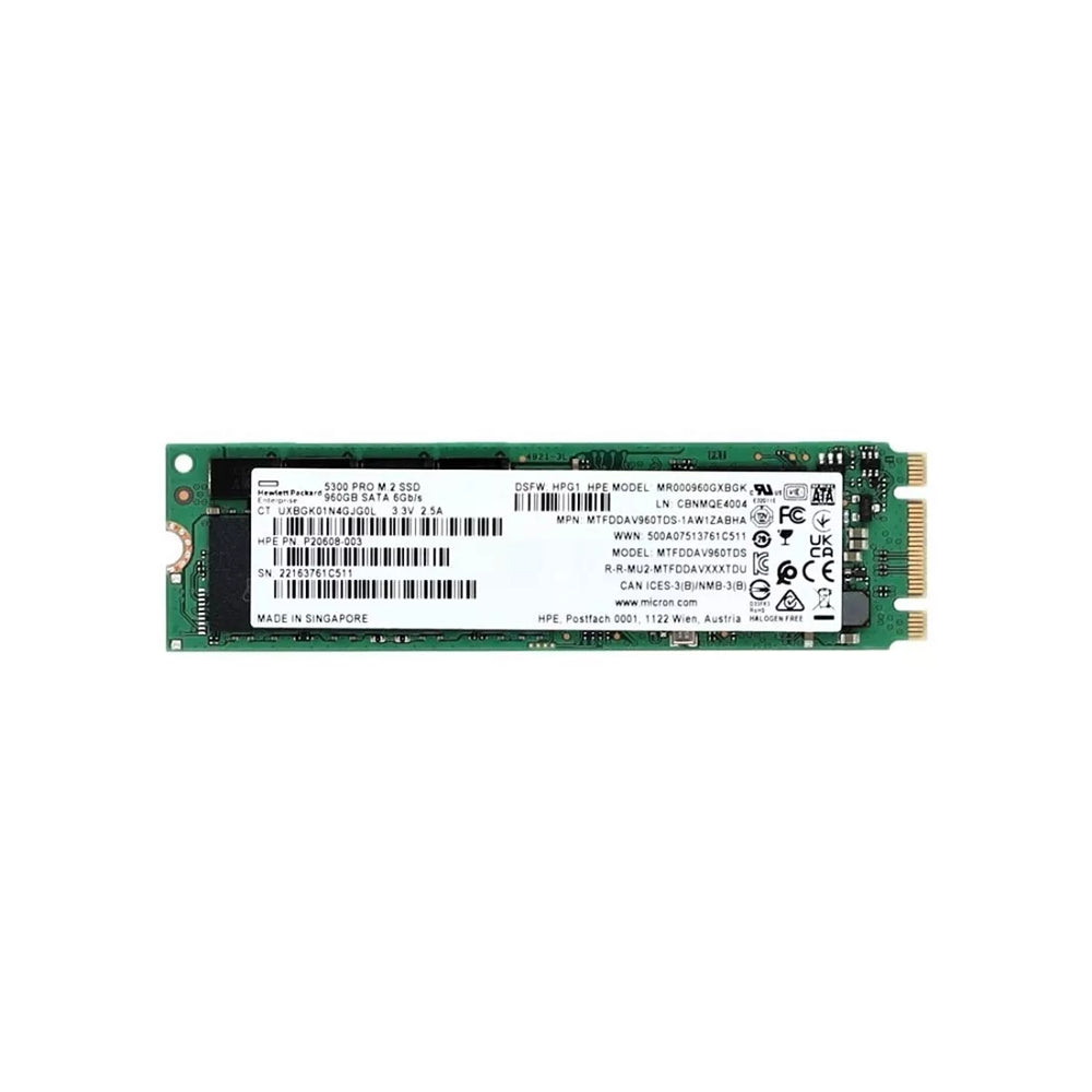 HPE P20608-003 Read Intensive SSD 960 GB SATA 6Gb/s | USED
