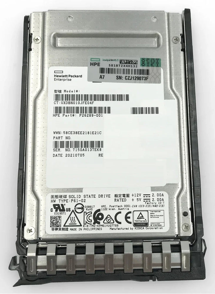 HPE P26289-001 Read Intensive SSD 960 GB SAS 24Gb/s | USED