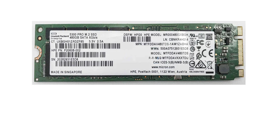HPE P27212-001 Read Intensive SSD 480 GB SATA 6Gb/s | USED