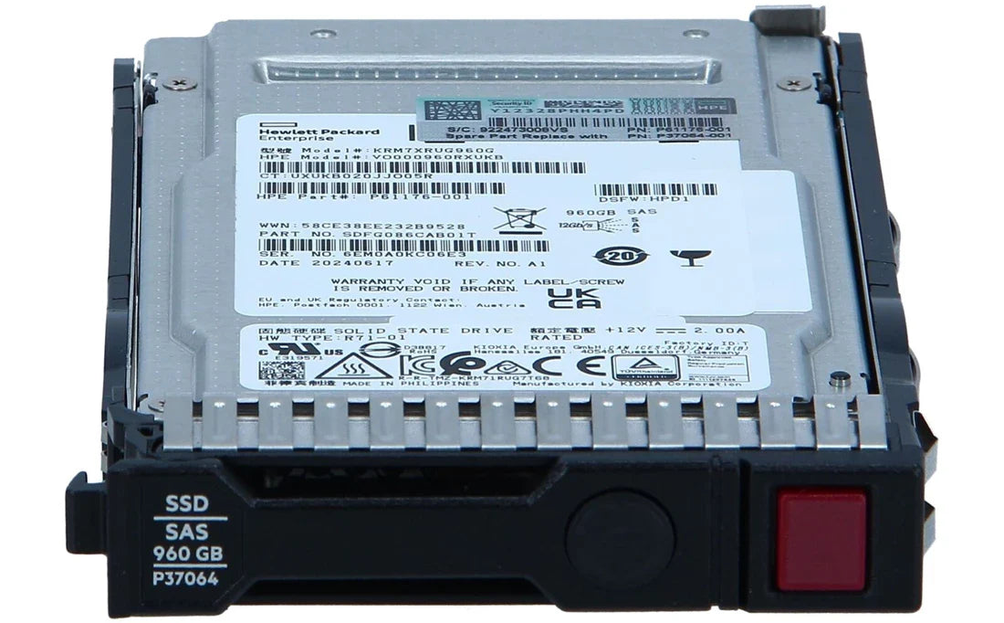 HPE P37021-001 960GB SAS-12Gbps Read Intensive 2.5Inch SC Sff SSD | USED