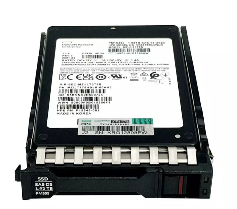 HPE P41555-001 1.92Tb SAS 12G Sff Tlc Read Intensive Ds Ssd | USED